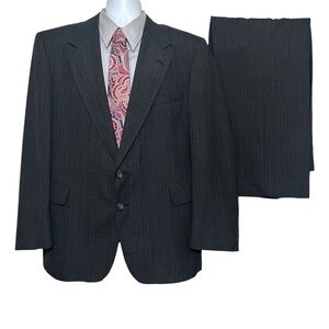Evan Picone Charcoal Pinstripe Men's Suit